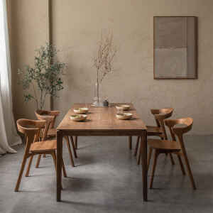 實木餐桌, 比利時原木實木家具｜Ethnicraft, 極簡設計家具 Bok 餐桌-25