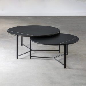 Trio 黑檀色橡木子母咖啡桌 - 图片 77751