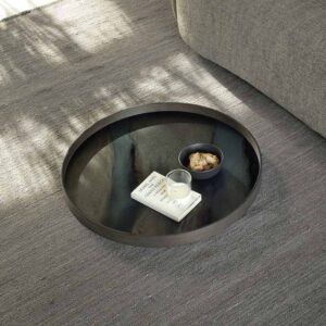 收藏 | 玩具 | 小物, 比利時原木實木家具｜Ethnicraft, 當代設計家具, Notre Monde 美國輕奢家飾 Graphite Organic 玻璃托盤-15