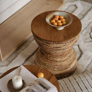 Rebana Bass 細條紋邊几