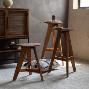 餐椅, dBodhi 工業風家具, 靈魂老柚木家具 Berri 三腳椅凳-20
