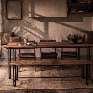 實木餐桌, 實木書桌, dBodhi 工業風家具, 靈魂老柚木家具 Outline 餐桌/工作桌-16