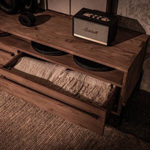 電視櫃, dBodhi 工業風家具, 靈魂老柚木家具 Outline 一層二抽電視櫃-19