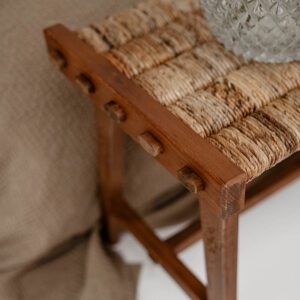 長凳, dBodhi 工業風家具, 靈魂老柚木家具 Caterpillar Flores 原野編織長凳-38