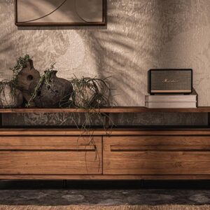 電視櫃, dBodhi 工業風家具, 靈魂老柚木家具 Outline 一層二抽電視櫃-18