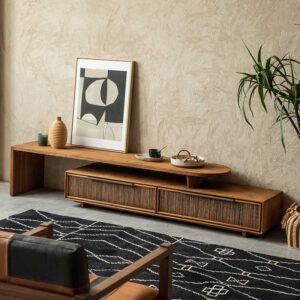 電視櫃, dBodhi 工業風家具, 靈魂老柚木家具 Grace 兩抽延伸電視櫃-42