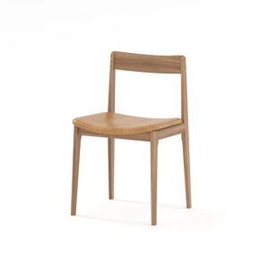 餐椅, 書桌椅, Air Division 新加坡獲獎實木家具, 當代設計家具 Inserito 皮墊餐椅-43