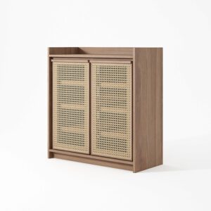 ROOTS 柚木藤编二門鞋櫃 - 图片 77592