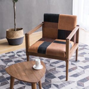 休閒椅, Karpenter 義大利設計家具, 北歐家具 | Vintage KATCHWORK 真皮拼接休間椅-32