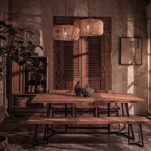 燈具, dBodhi 工業風家具, 靈魂老柚木家具 Bucket 藤編吊燈燈罩-原色(電線另配)-17