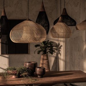 Bell 籐編吊燈燈罩-原色 (電線另配)