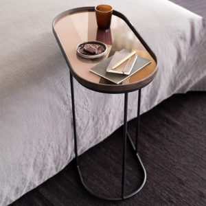 Angle 玻璃橢圓托盤