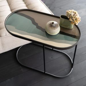 Wabi Sabi 玻璃橢圓托盤