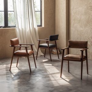 Vintage 斯堪地經典植鞣皮革扶手椅