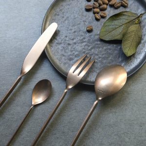 MALMÖ餐具4件組-做舊黃銅色