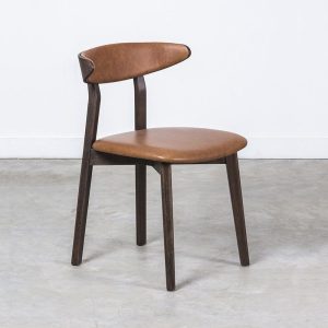Boma 焦燻橡木皮革座椅