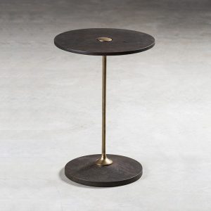 Ollo 焦燻橡木圓邊几