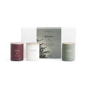 ÖNSKA 耶誕星願 迷你香氛蠟燭組