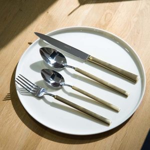 Vintage餐具16件組 (24K金握把)