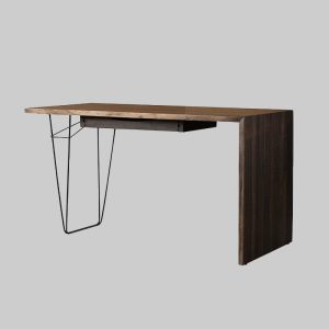 Flo 焦燻橡木一抽書桌