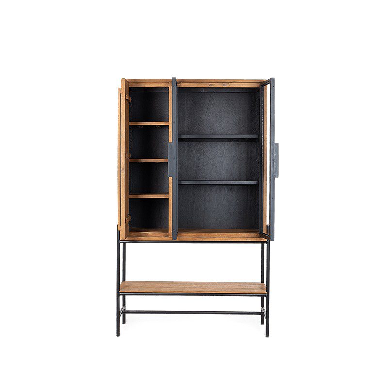 高櫃, 書架書櫃, dBodhi 工業風家具, 工業風家具 Outline 一門三層玻璃儲物櫃-13