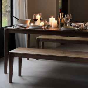 長凳, 比利時原木實木家具｜Ethnicraft, 極簡設計家具 Bok 長凳-22