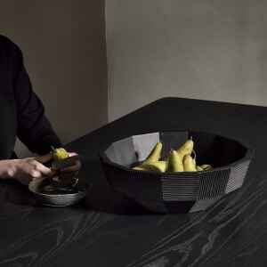 Striped 桃花心木置物碗