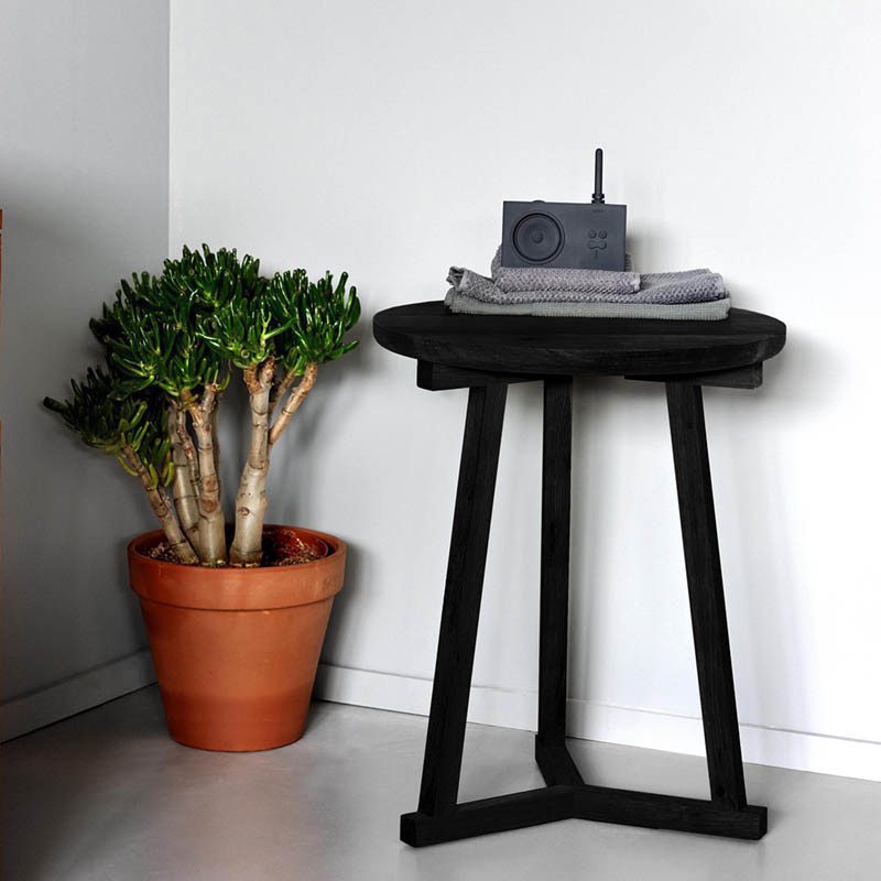 睡個好覺吧！Have a Sweet Dream, 邊几, 比利時原木實木家具｜Ethnicraft, 極簡設計家具 Tripod 凳型邊几-14