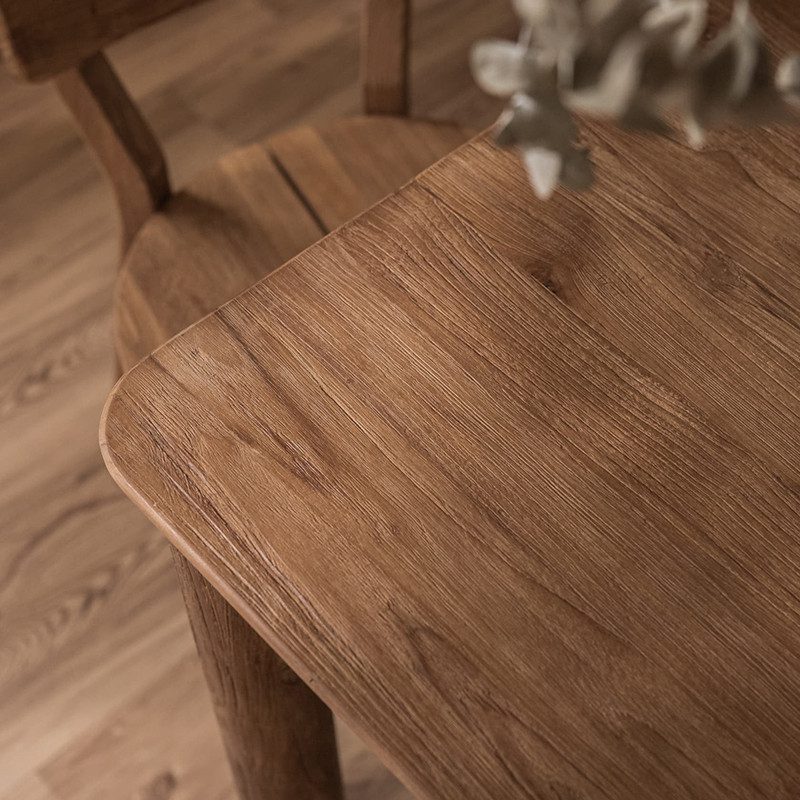 實木餐桌, 實木書桌, dBodhi 工業風家具, 靈魂老柚木家具 Dino 方形餐桌-12