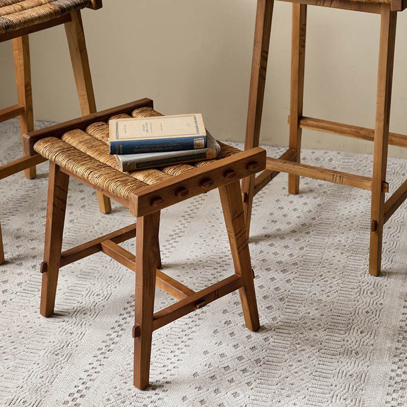 餐椅, dBodhi 工業風家具, 靈魂老柚木家具 Caterpillar Flores 原野編織椅凳-9