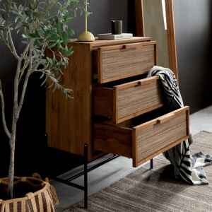 睡個好覺吧！Have a Sweet Dream, 邊櫃, 斗櫃, dBodhi 工業風家具, 靈魂老柚木家具 Coco 寧靜韶光三抽儲物櫃-17