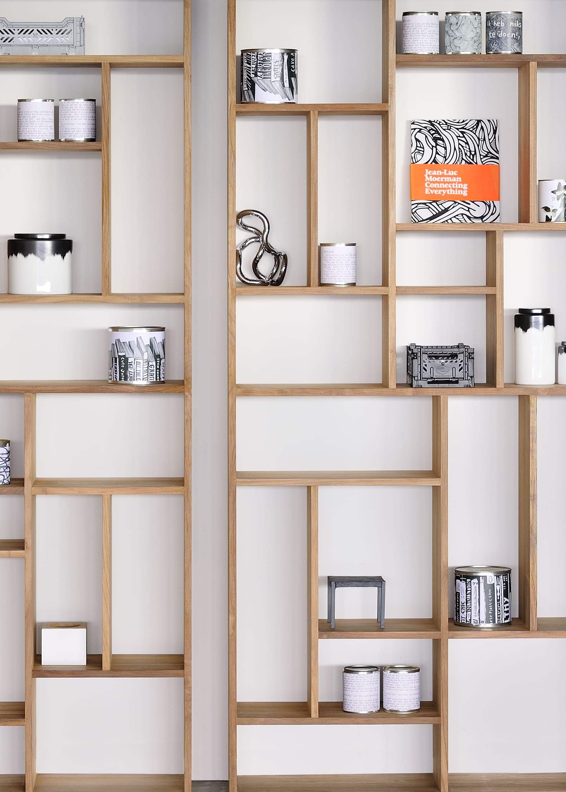 玄關, 高櫃, 書架書櫃, 比利時原木實木家具｜Ethnicraft, 當代設計家具 M Rack 幾何解構高櫃 (L)-11