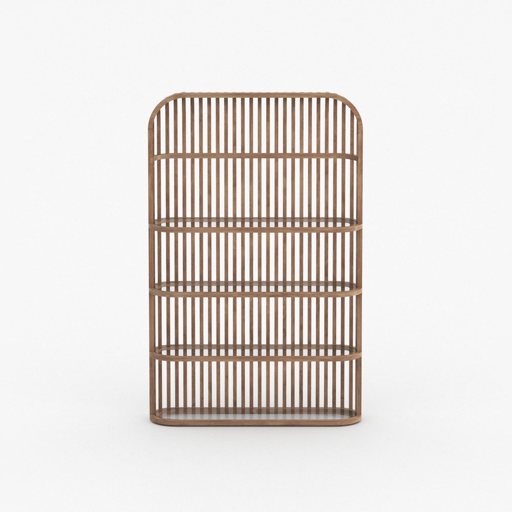 高櫃, 書架書櫃, Air Division 新加坡獲獎實木家具, 當代設計家具 Wind 玻璃層架-9