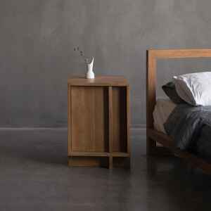 睡個好覺吧！Have a Sweet Dream, 邊几, 床頭櫃, Air Division 新加坡獲獎實木家具, 極簡設計家具 Norton 一門邊几-17