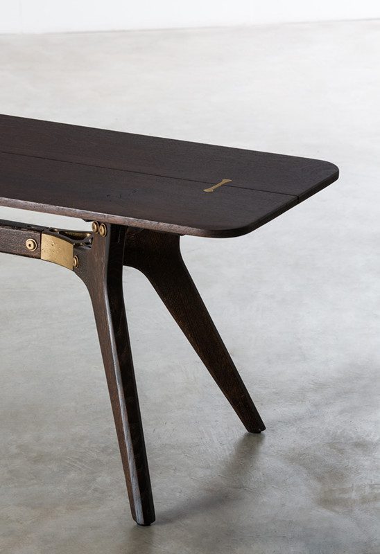 玄關, 長凳, Square Roots 英國設計家具, 工業風家具 Kiri 橡木長凳-12