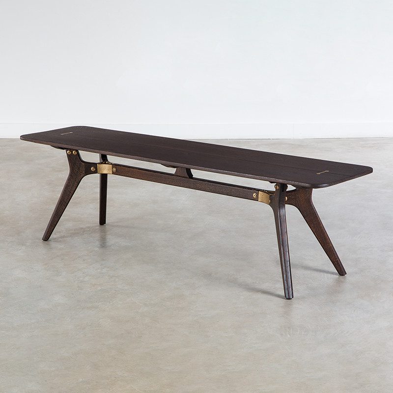 玄關, 長凳, Square Roots 英國設計家具, 工業風家具 Kiri 橡木長凳-9