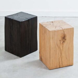 邊几, 玄關, Square Roots 英國設計家具, 極簡設計家具 Stump 橡木方凳/邊几-16