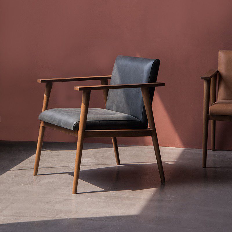 休閒椅, Karpenter 義大利設計家具, 北歐家具 | Vintage Vintage 斯堪地經典植鞣皮革休閒椅-11