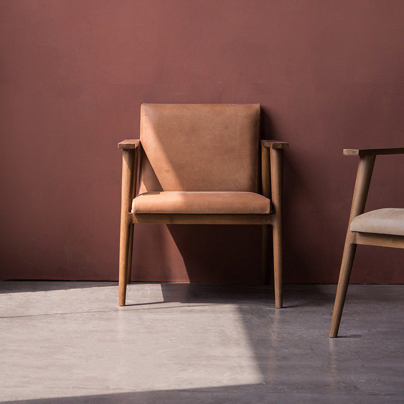 休閒椅, Karpenter 義大利設計家具, 北歐家具 | Vintage Vintage 斯堪地經典植鞣皮革休閒椅-12