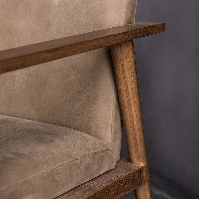 休閒椅, Karpenter 義大利設計家具, 北歐家具 | Vintage Vintage 斯堪地經典植鞣皮革休閒椅-18