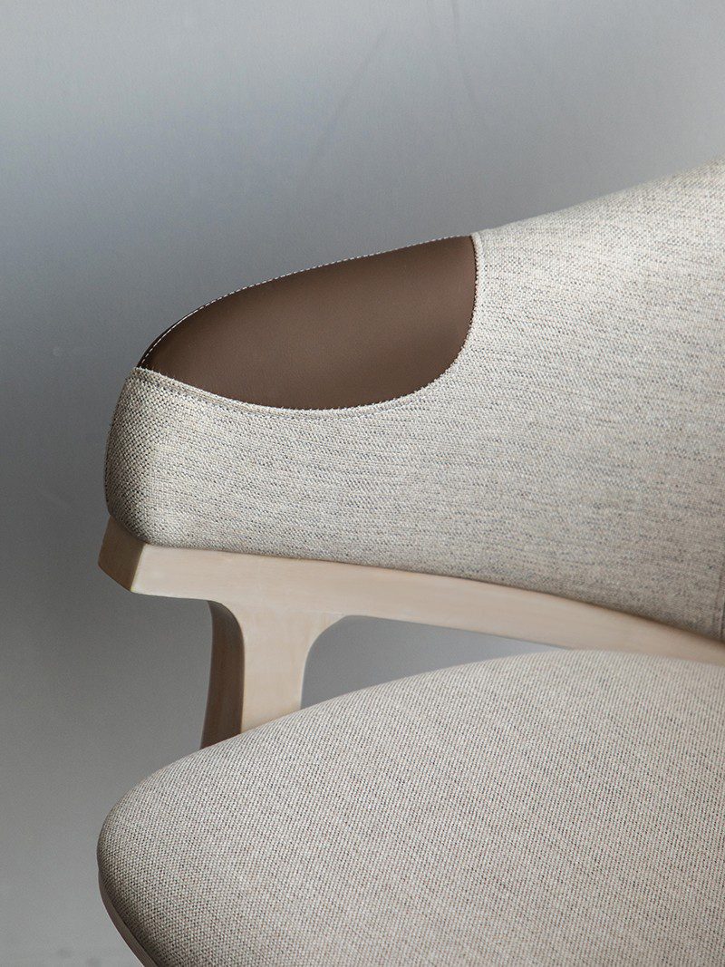 餐椅, 書桌椅, Mountain Living 家具系列, 當代設計家具 Patch 布面橡木座椅-13