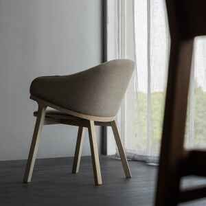 餐椅, 書桌椅, Mountain Living 家具系列, 當代設計家具 Patch 布面橡木座椅-48