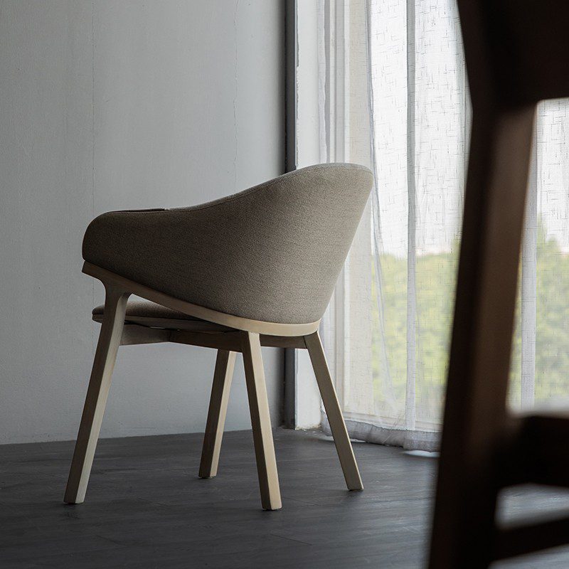 餐椅, 書桌椅, Mountain Living 家具系列, 當代設計家具 Patch 布面橡木座椅-10