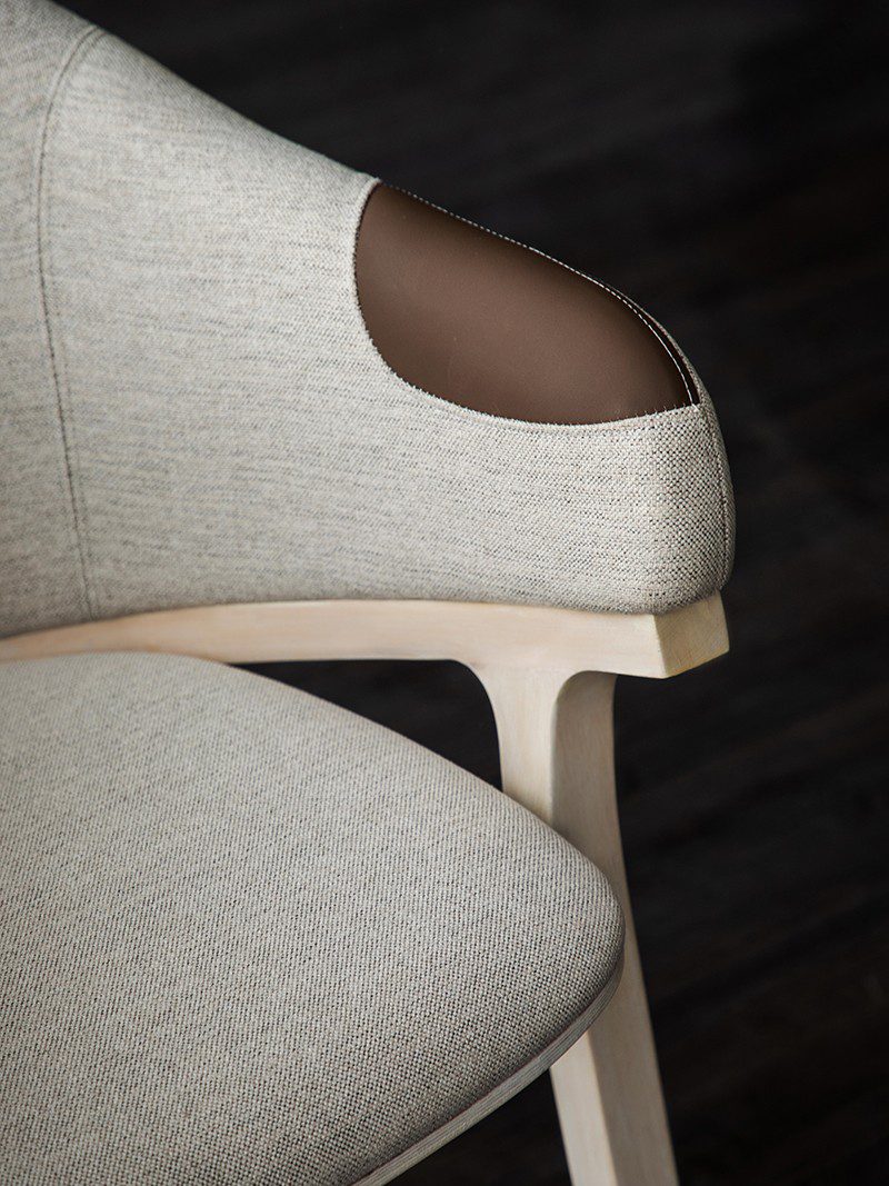 餐椅, 書桌椅, Mountain Living 家具系列, 當代設計家具 Patch 布面橡木座椅-14