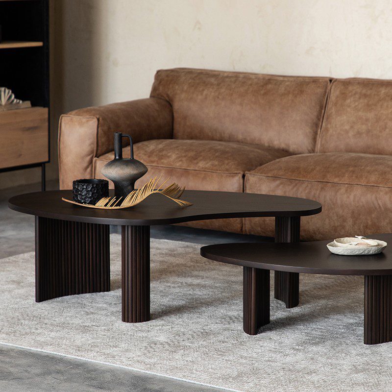 咖啡桌, 比利時原木實木家具｜Ethnicraft, 極簡設計家具 Boomerang 桃花心木咖啡桌-10