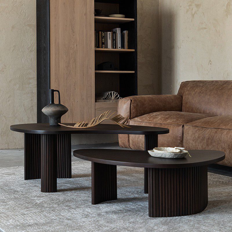 咖啡桌, 比利時原木實木家具｜Ethnicraft, 極簡設計家具 Boomerang 桃花心木咖啡桌-9