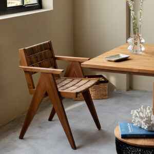 餐椅, 書桌椅, dBodhi 工業風家具, 靈魂老柚木家具 Brawny 曠野編織扶手餐椅-28