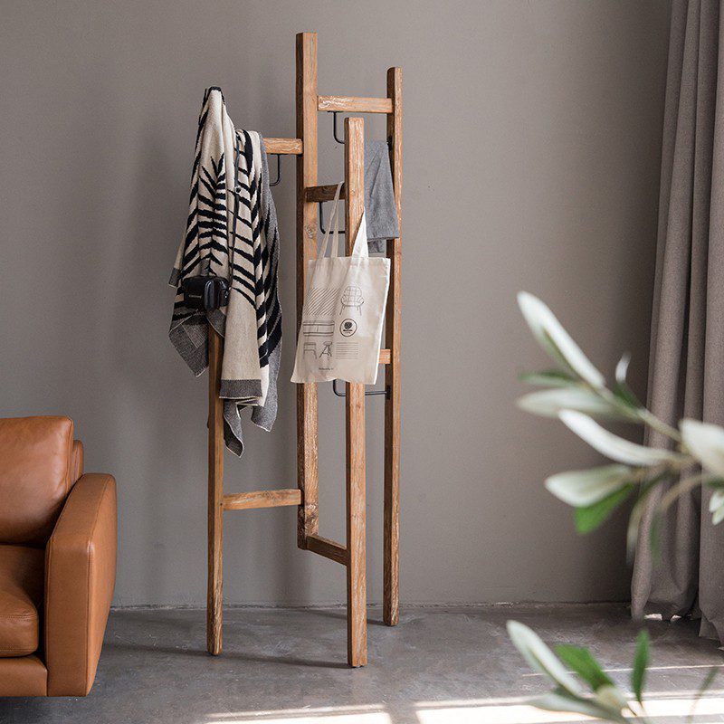 衣櫥 | 高櫃, 衛浴家具, 收藏 | 玩具 | 小物, dBodhi 工業風家具, 靈魂老柚木家具 Solo 三角立體掛衣桿-9
