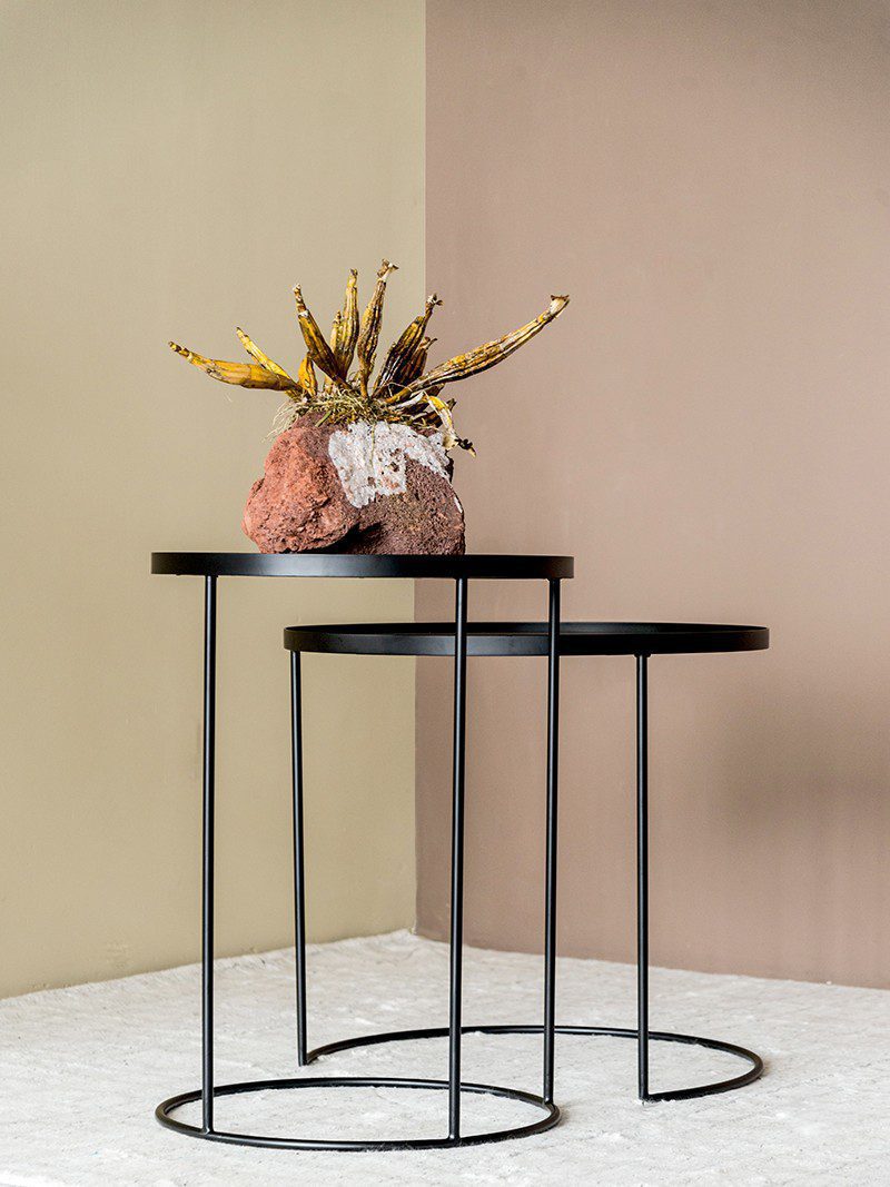 邊几, 比利時原木實木家具｜Ethnicraft, 當代設計家具, Notre Monde 美國輕奢家飾 圓形子母邊几框架-15