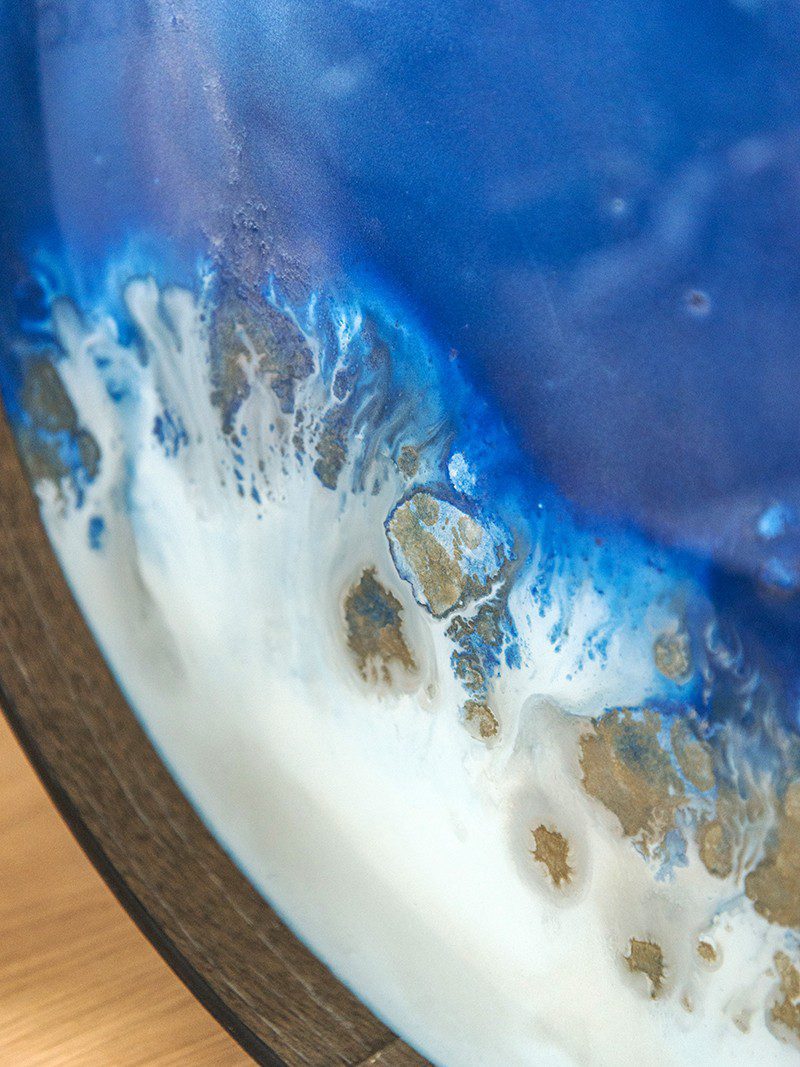 收藏 | 玩具 | 小物, 比利時原木實木家具｜Ethnicraft, 當代設計家具, Notre Monde 美國輕奢家飾 流動薄霧天青玻璃托盤-14